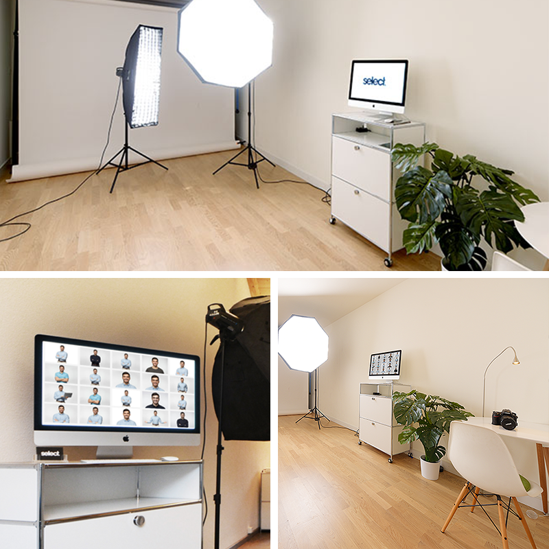 Select Fotostudio Bern, Fotograf für Mitarbeiterfotos, Bewerbungsfotos